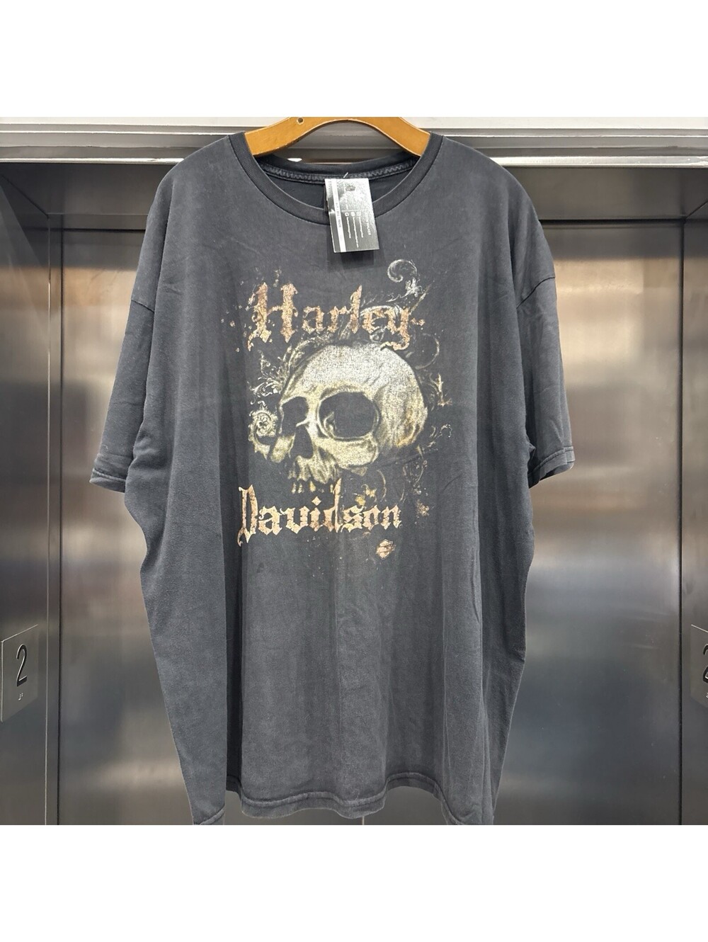 Vintage Harley-Davidson Motorcycles 2XL Skull Graphic Shirt